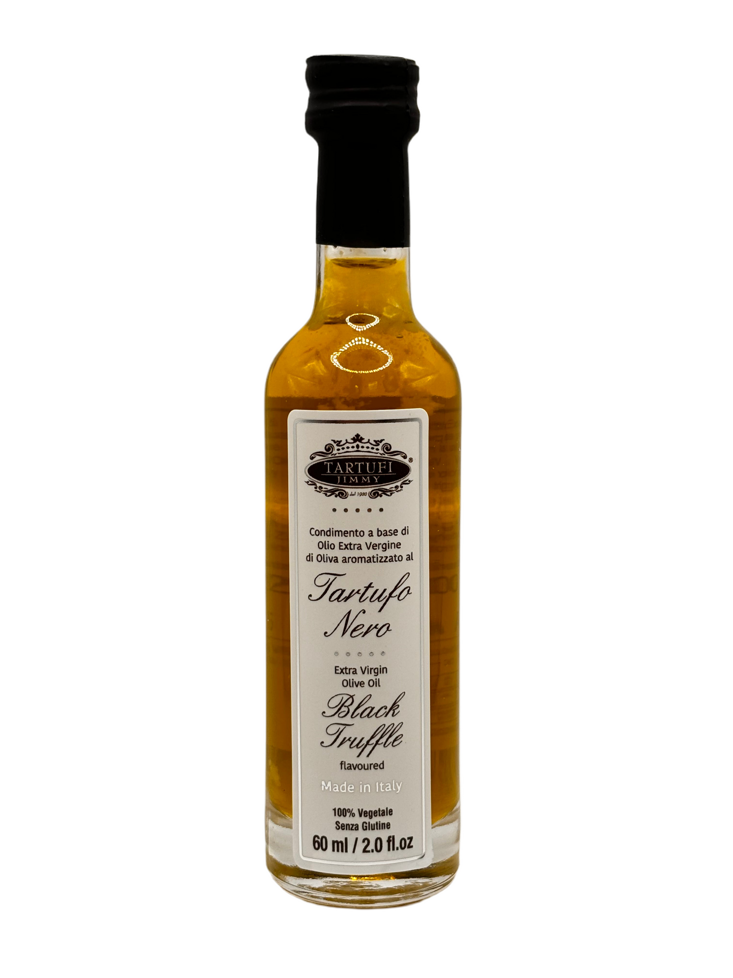 Extra vierge olijfolie met zwarte truffel 60ml Tartufi Jimmy