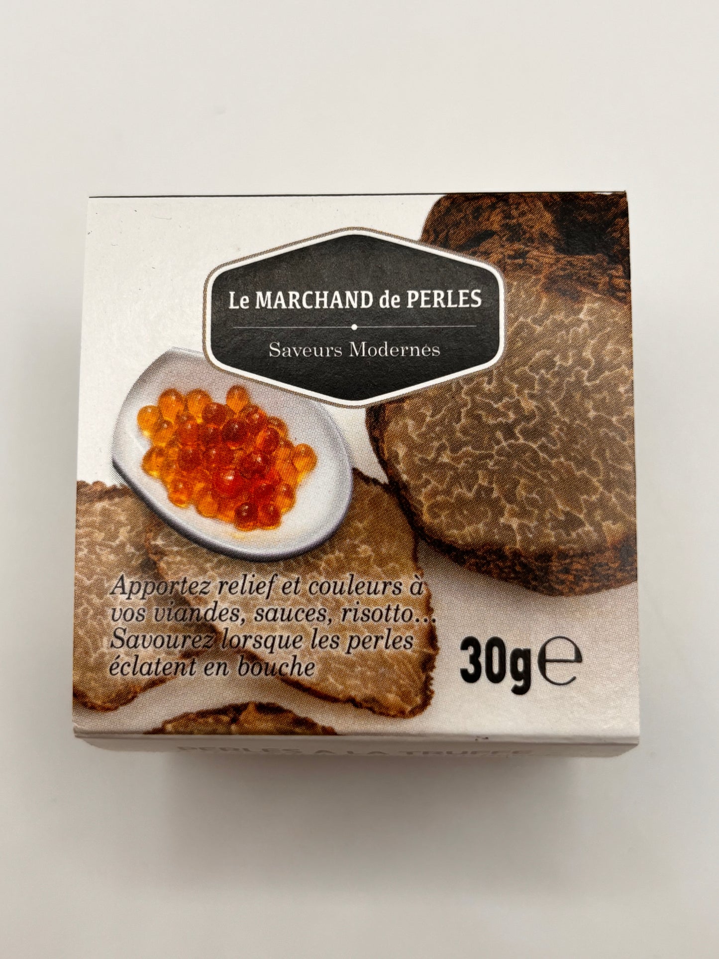 Parels truffel en witte balsamico azijn 30gr Saveurs Modernes