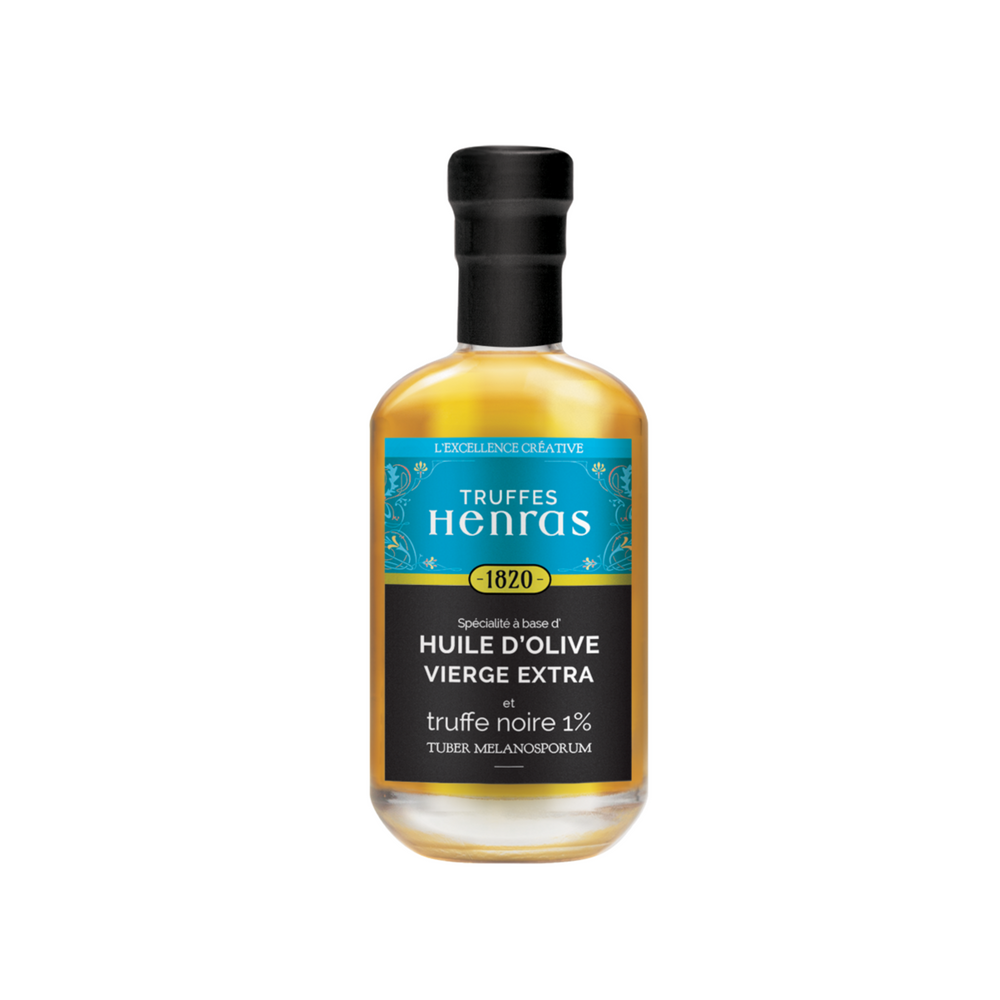 Extra vierge olijfolie met zwarte Périgordtruffel 100ml Maison Truffes Henras