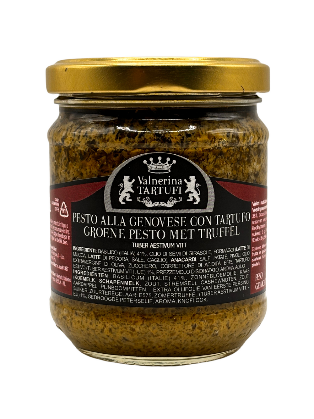 Pesto Genovese met truffel 180gr Valnerina Tartufi