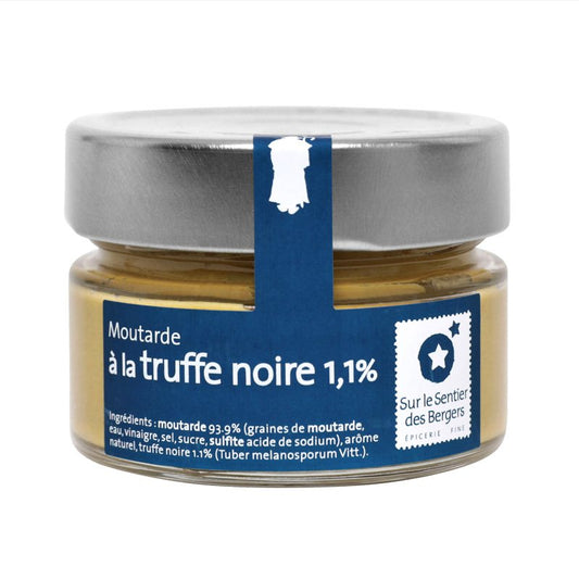 Zwarte truffelmosterd 100gr Sur le Sentier des Bergers