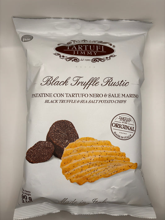 Chips met zwarte truffel 90gr Tartufi Jimmy