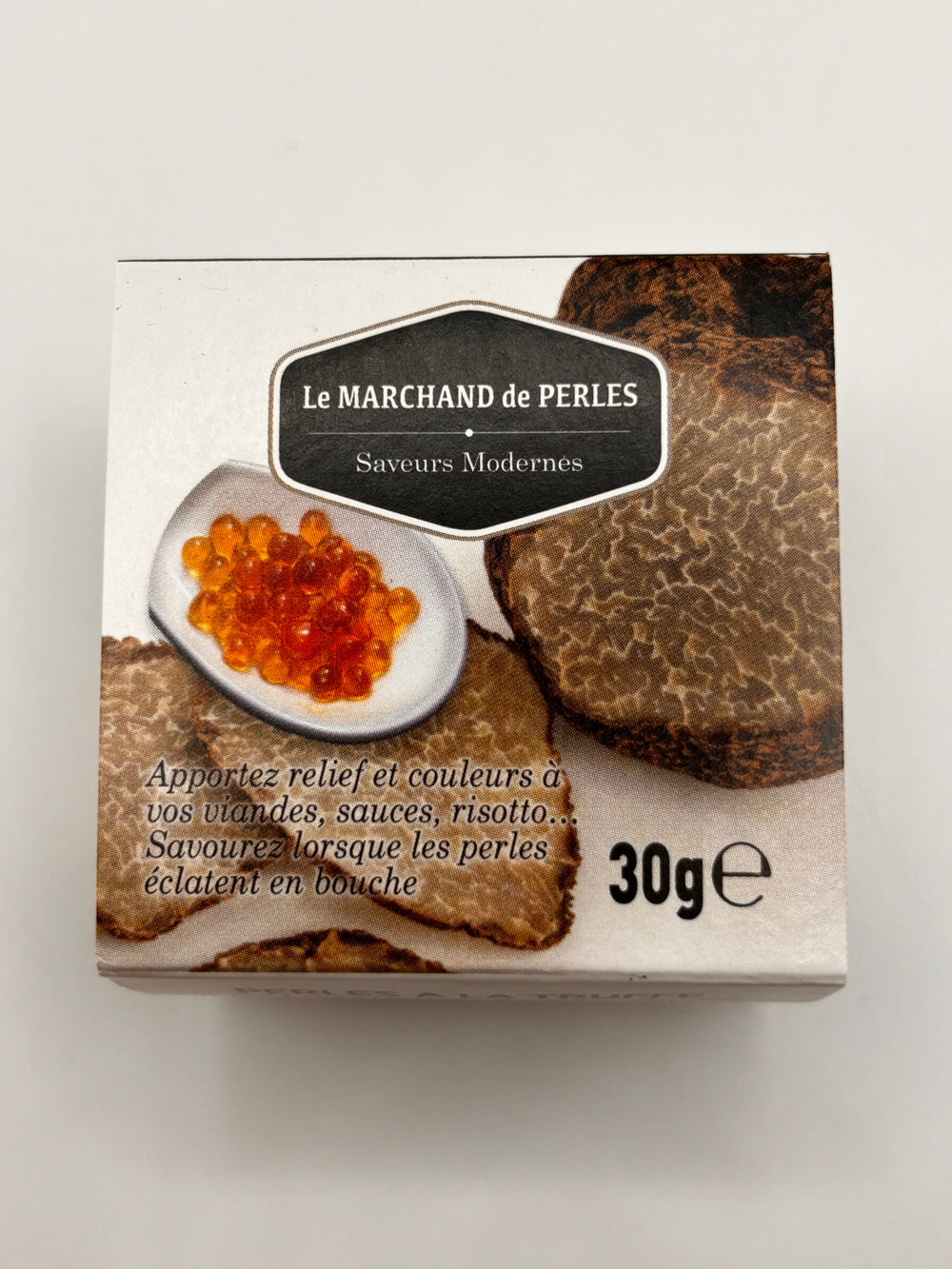 Parels truffel en witte balsamico azijn 30gr Saveurs Modernes